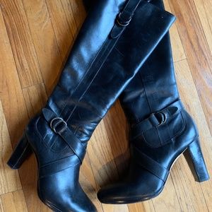 Cole Haan Black Leather Boots Size 9